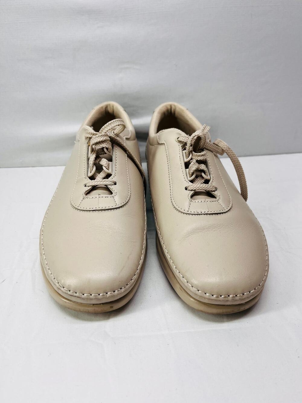 SAS Traveler Women’s Size 9 Bone Leather Comfort Walking Shoes Lace Up Casual